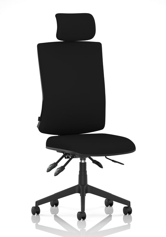 Orlena High Back Ergonomic Task Operator Office Chair with Headrest