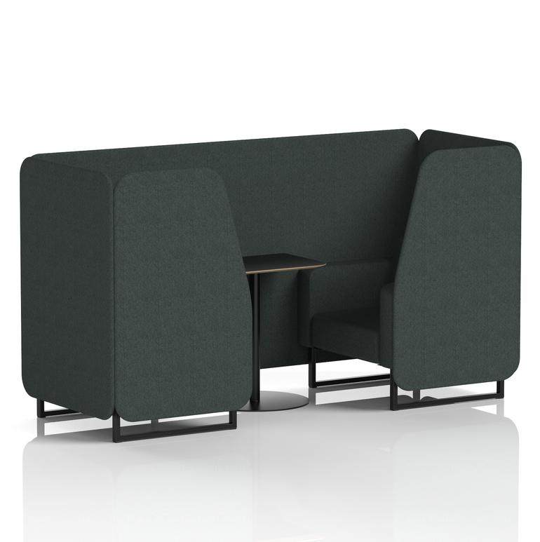 Brixworth Booth With Black Table In Single Tone
