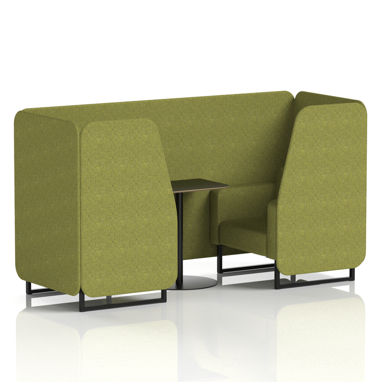 Brixworth Booth With Black Table In Single Tone