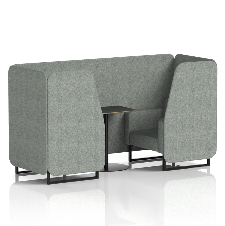 Brixworth Booth With Black Table In Single Tone