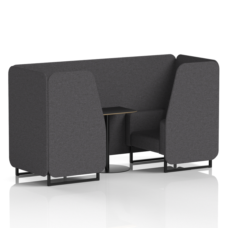 Brixworth Booth With Black Table In Single Tone