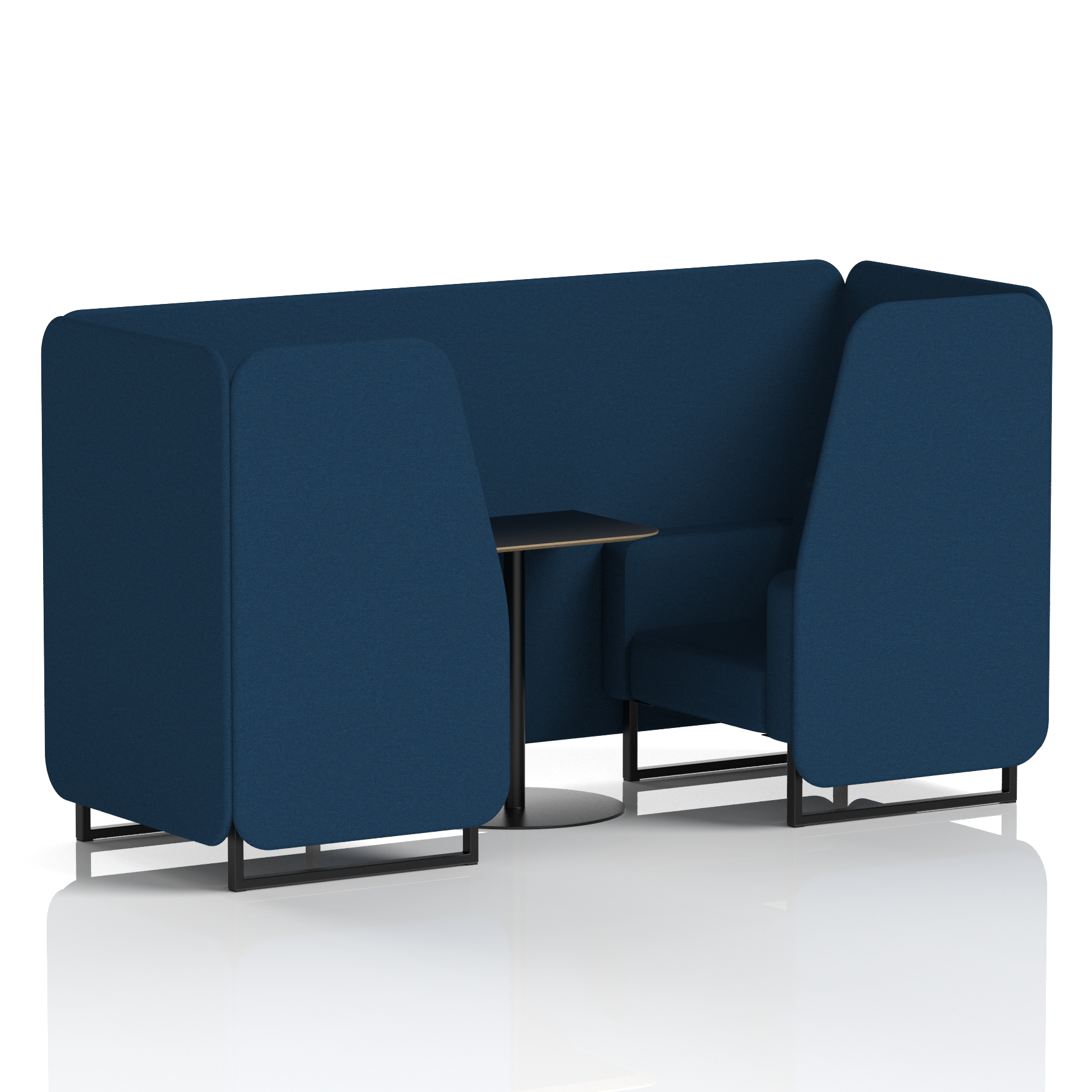 Brixworth Booth With Black Table In Single Tone