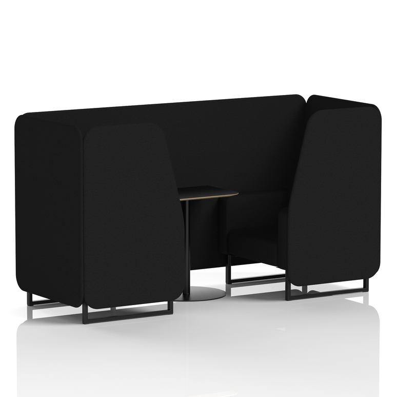 Brixworth Booth With Black Table In Single Tone