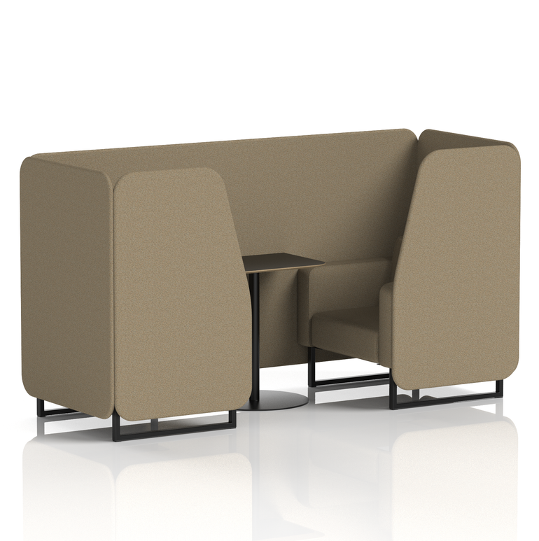 Brixworth Booth With Black Table In Single Tone