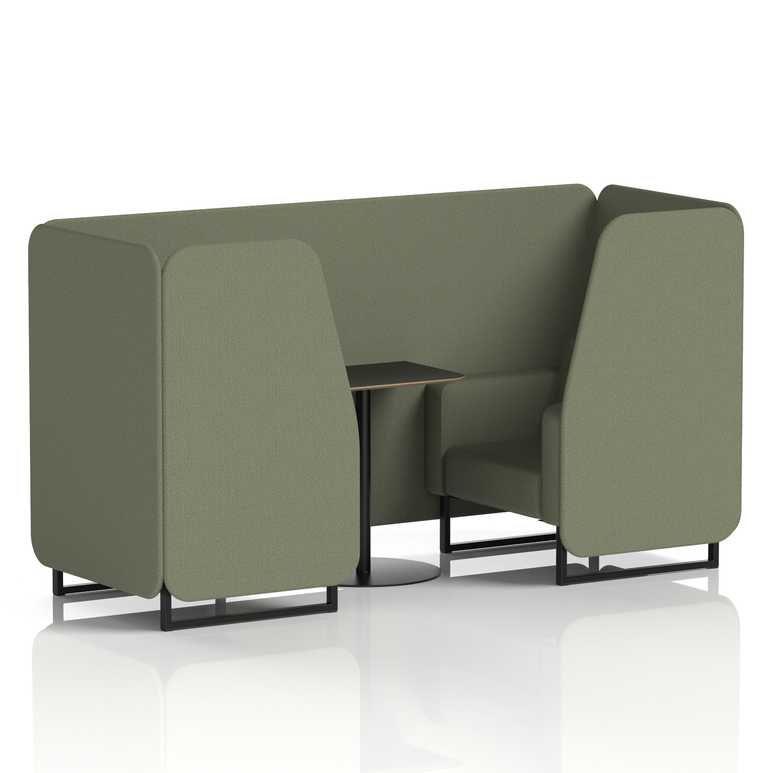 Brixworth Booth With Black Table In Single Tone