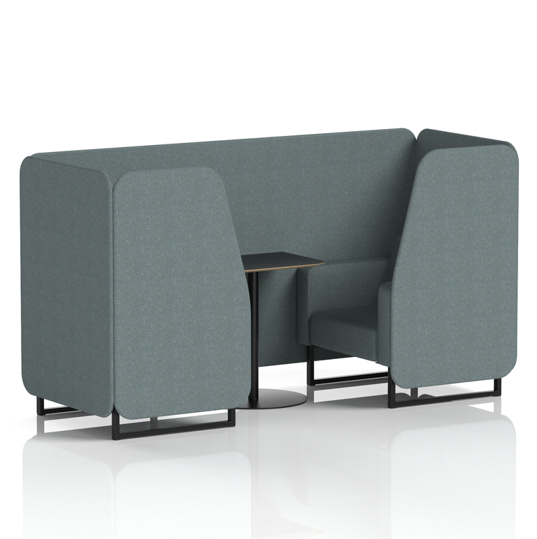 Brixworth Booth With Black Table In Single Tone