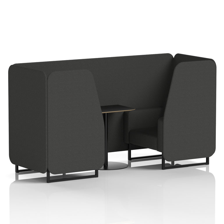 Brixworth Booth With Black Table In Single Tone