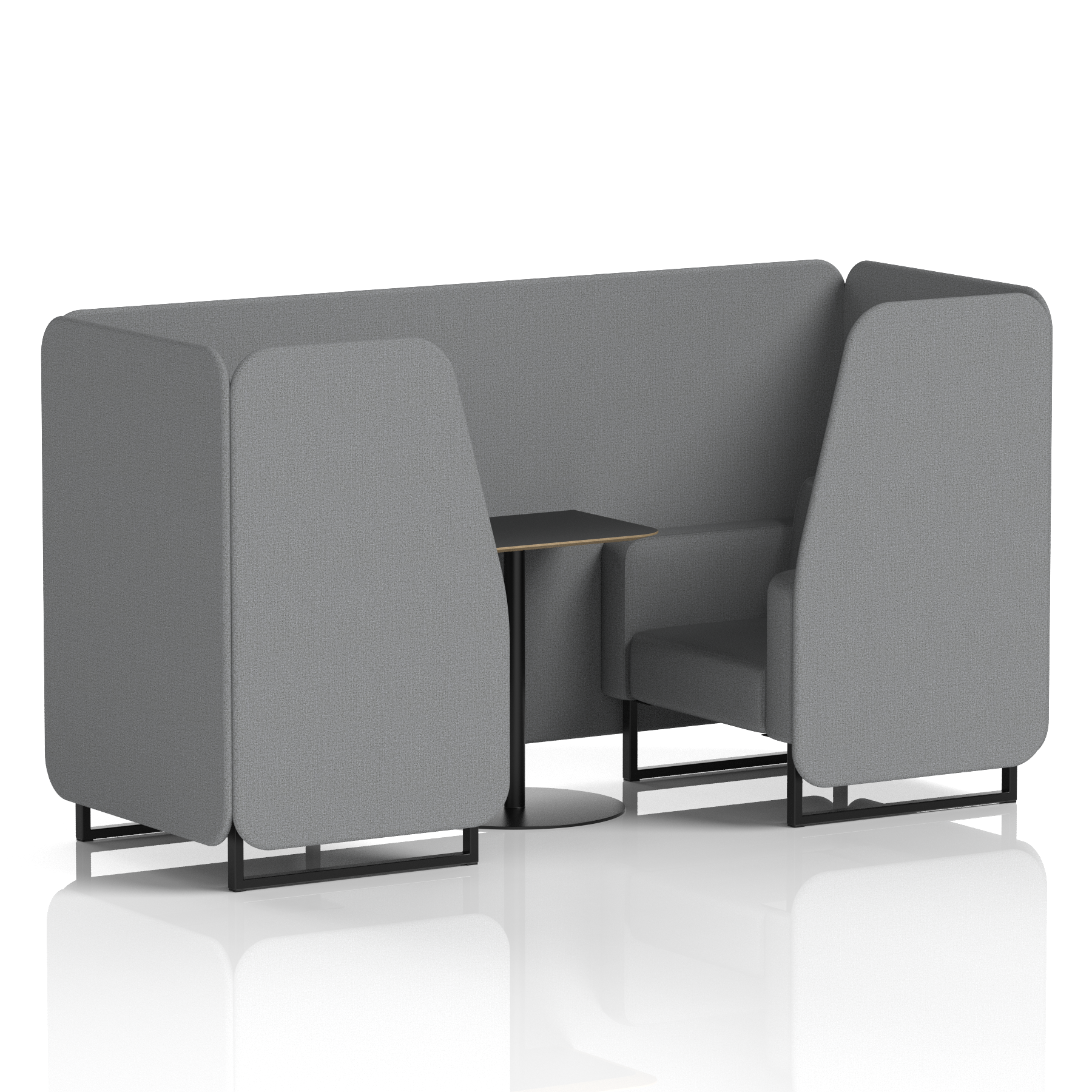 Brixworth Booth With Black Table In Single Tone
