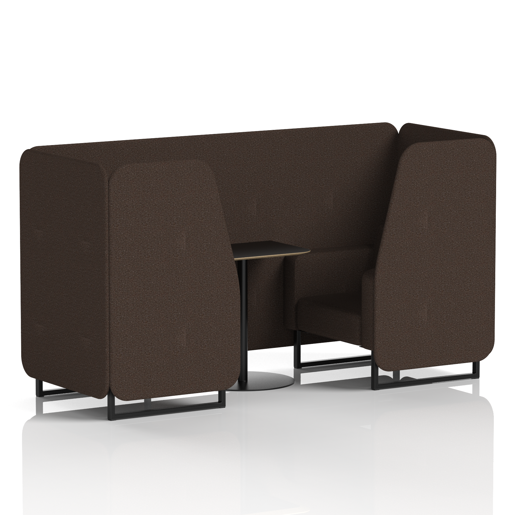 Brixworth Booth With Black Table In Single Tone