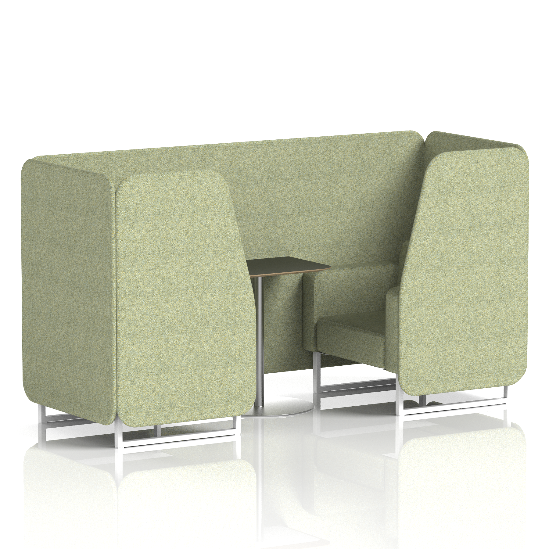 Brixworth Booth With Black Table In Single Tone