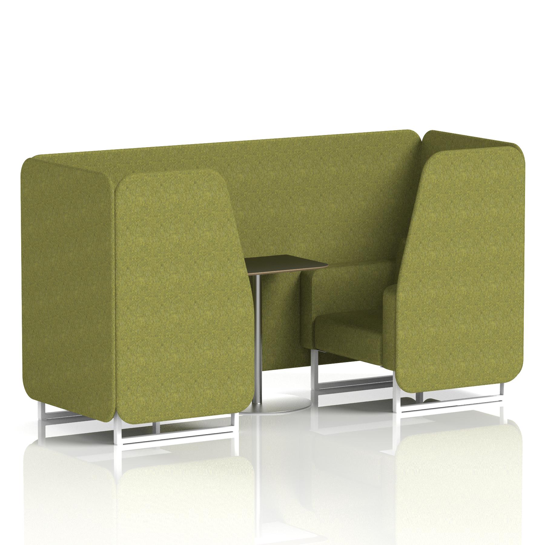 Brixworth Booth With Black Table In Single Tone