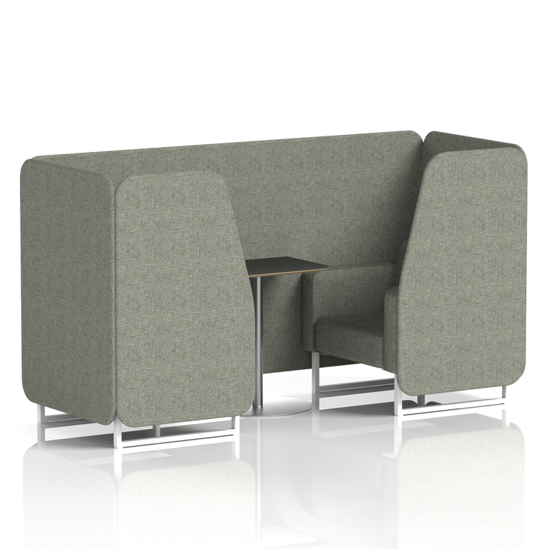 Brixworth Booth With Black Table In Single Tone