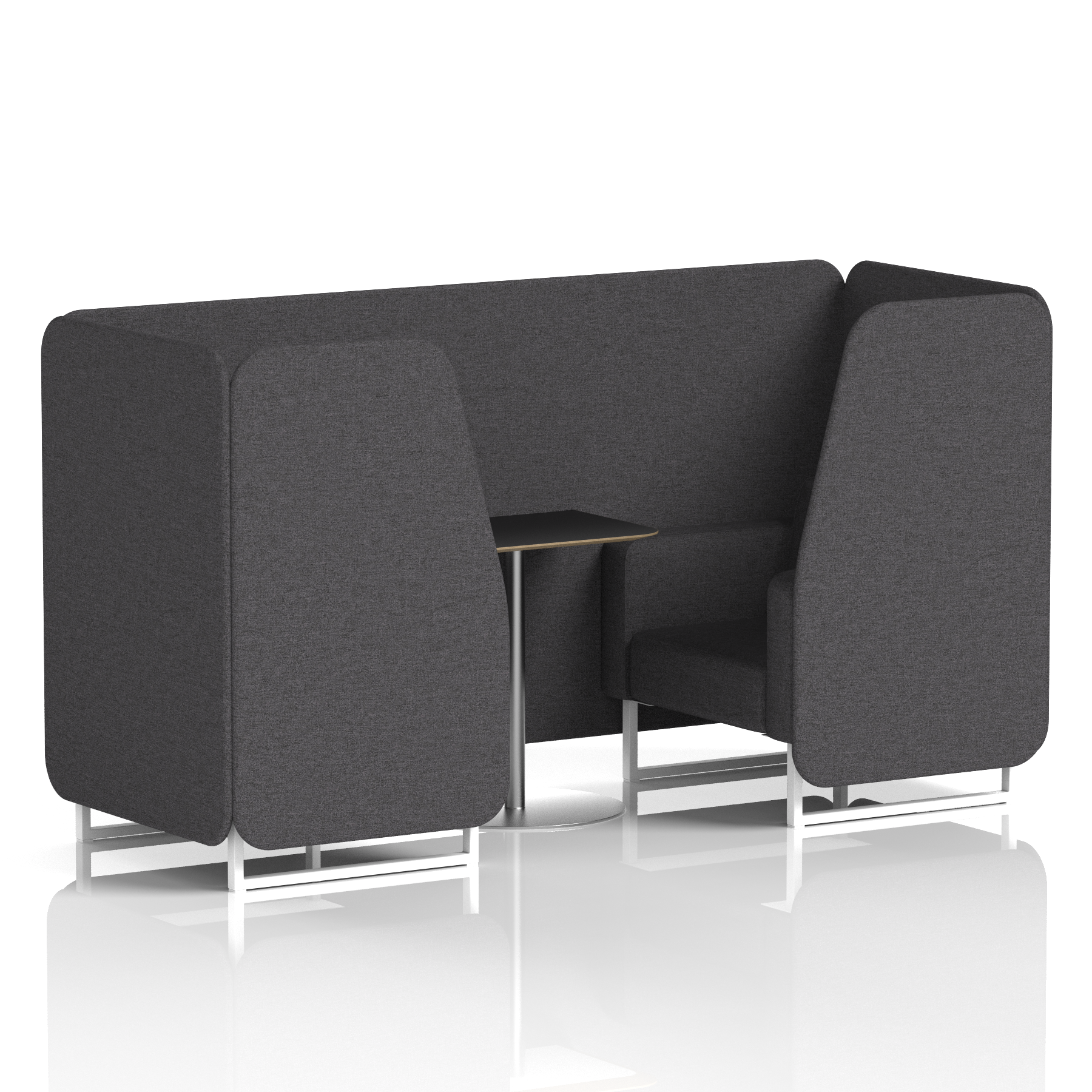 Brixworth Booth With Black Table In Single Tone