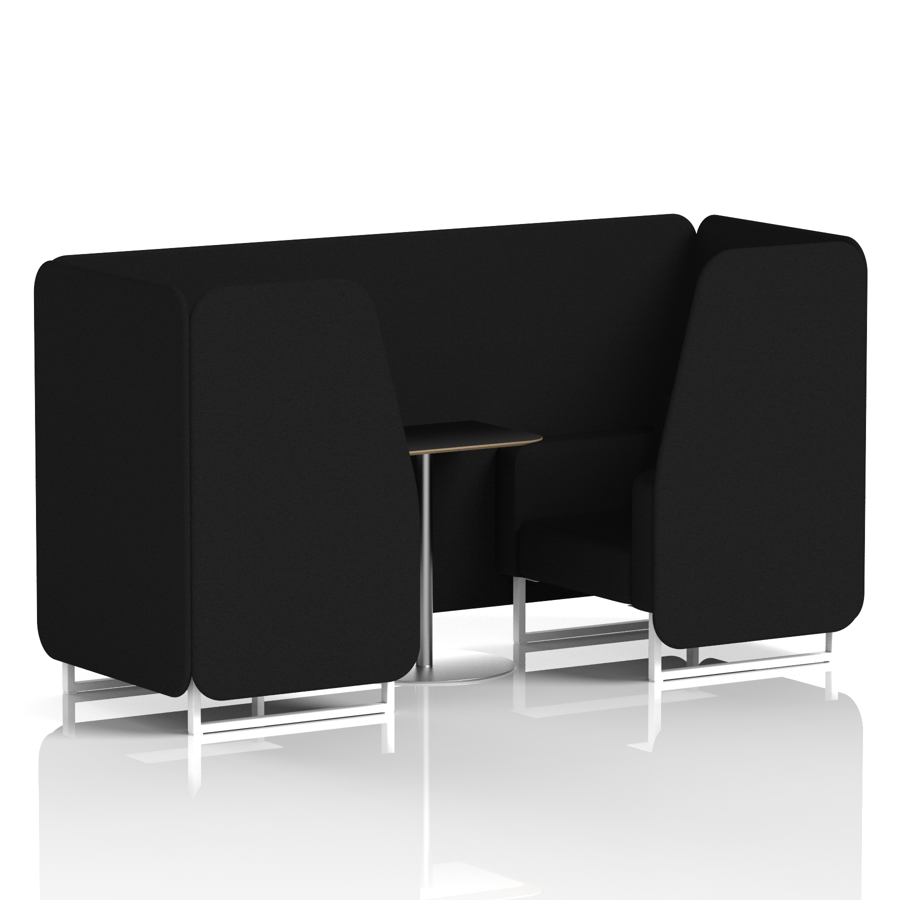 Brixworth Booth With Black Table In Single Tone