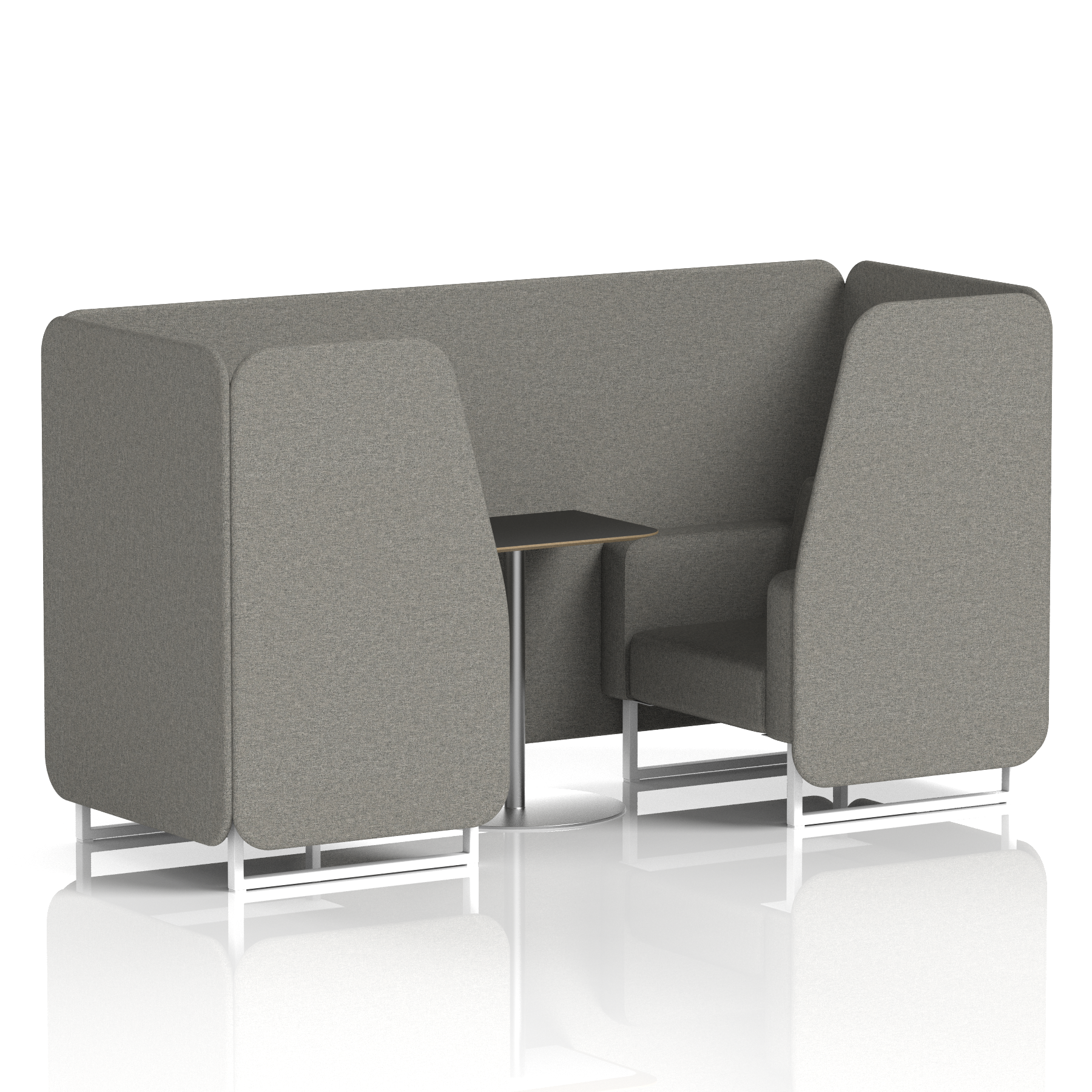 Brixworth Booth With Black Table In Single Tone