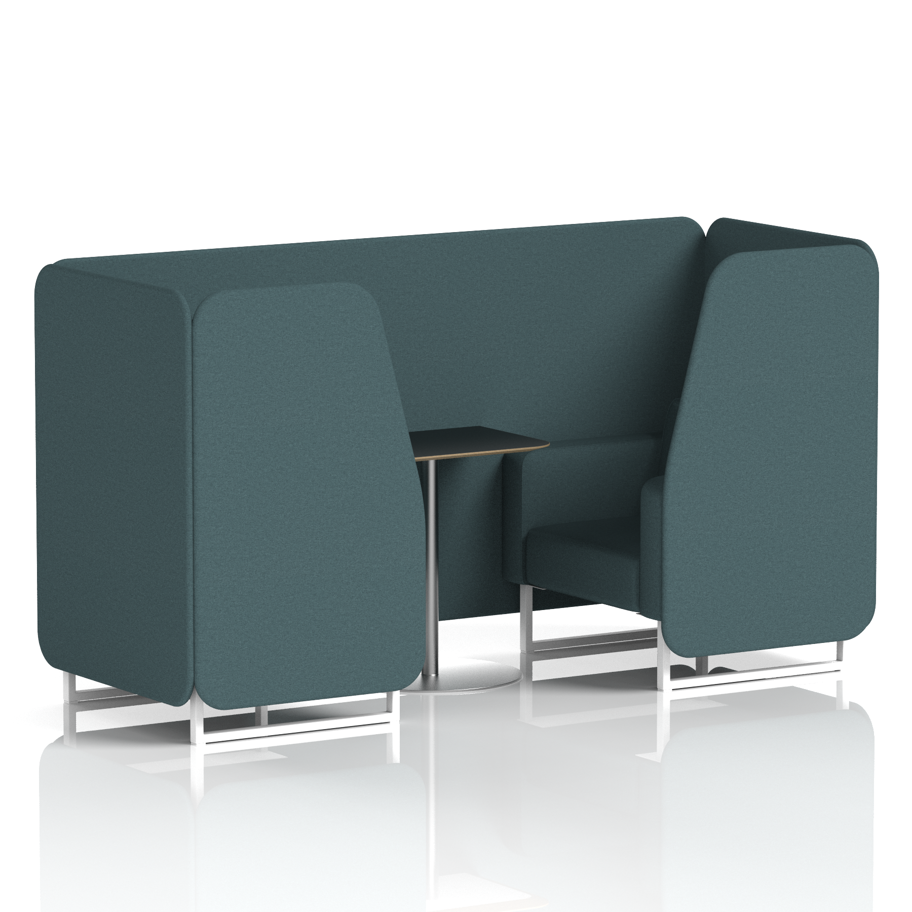 Brixworth Booth With Black Table In Single Tone