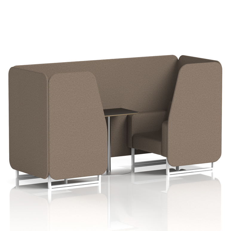 Brixworth Booth With Black Table In Single Tone