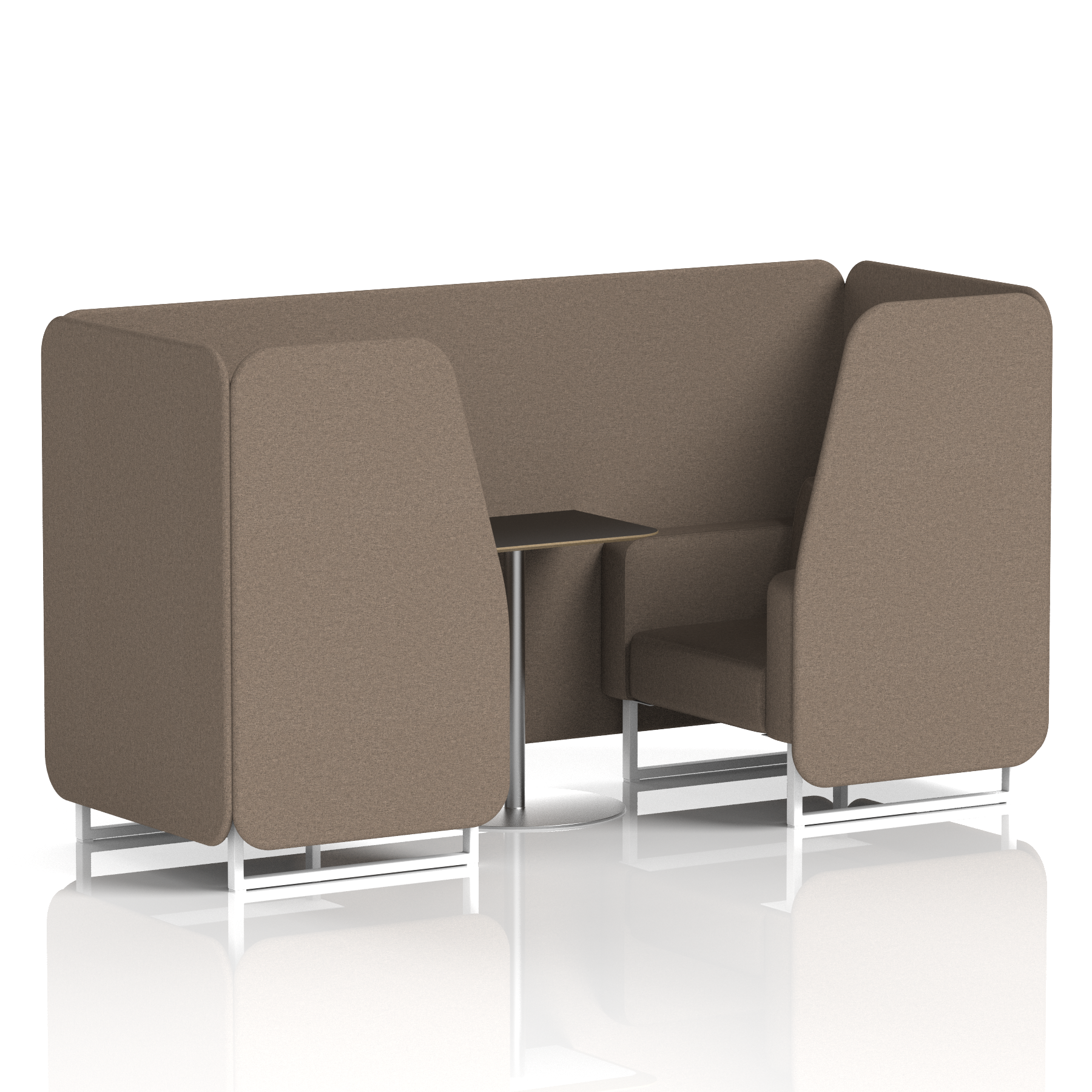 Brixworth Booth With Black Table In Single Tone