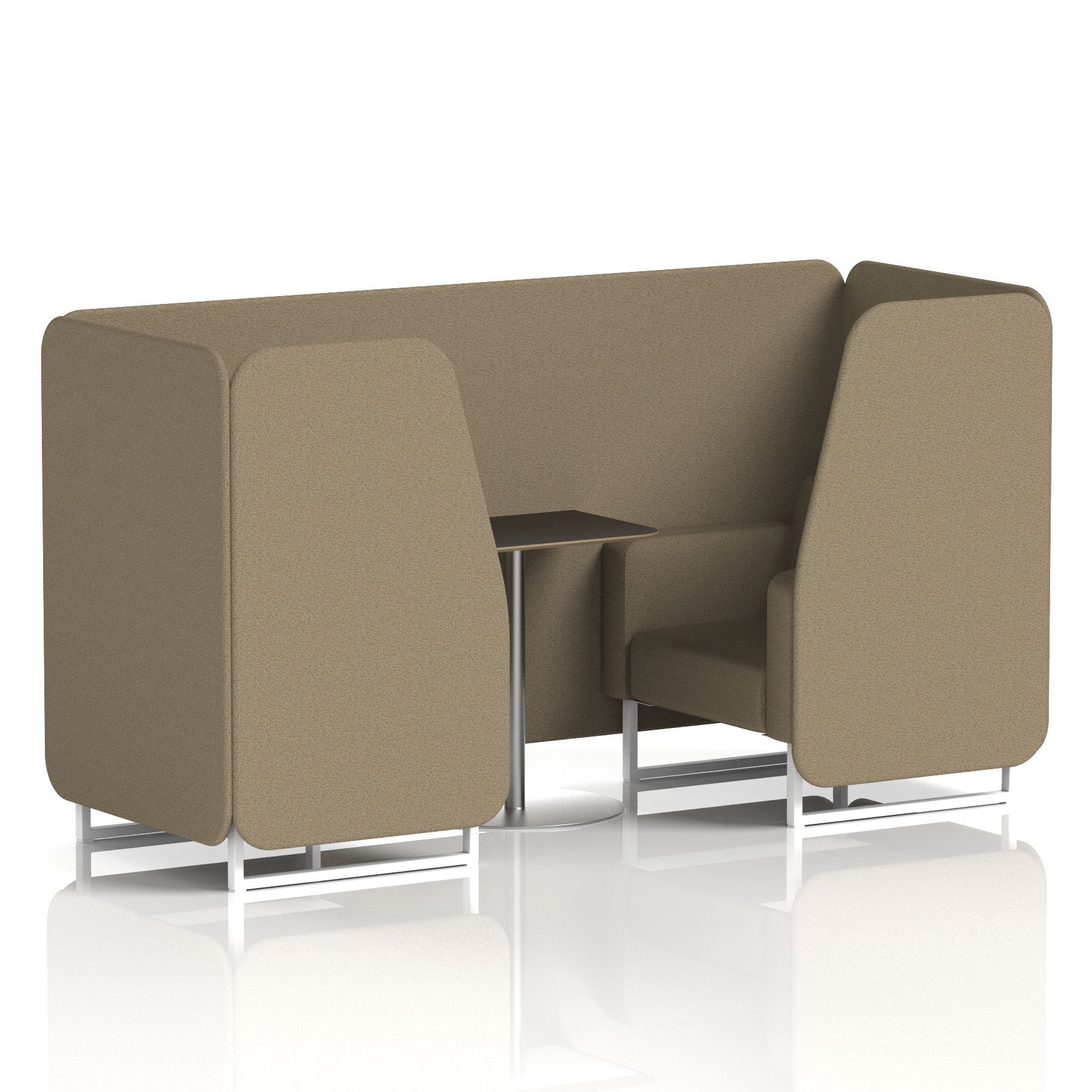 Brixworth Booth With Black Table In Single Tone