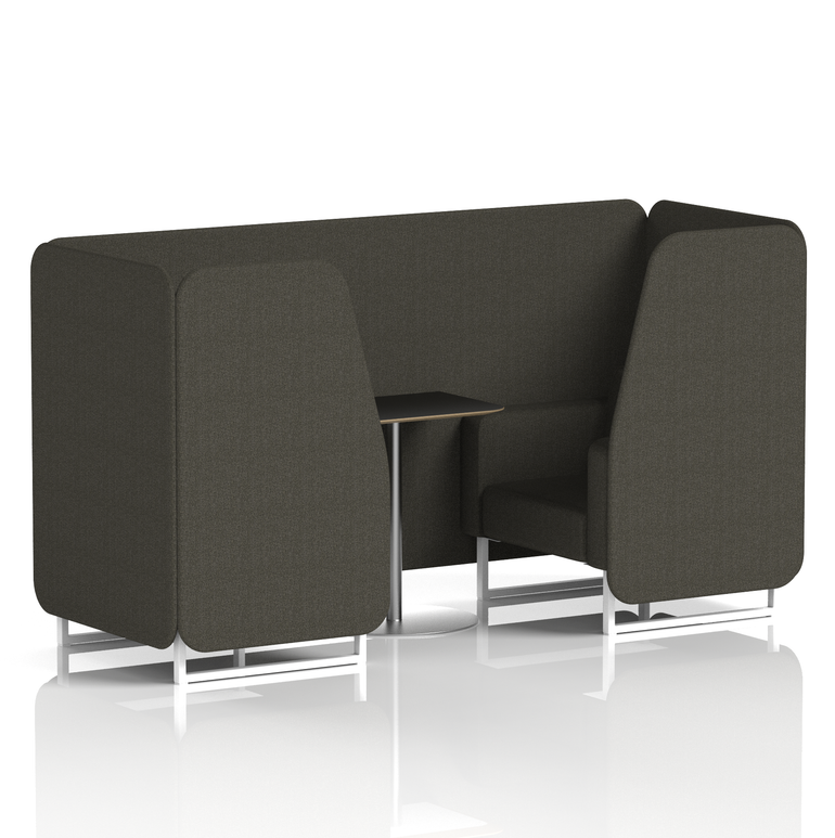 Brixworth Booth With Black Table In Single Tone