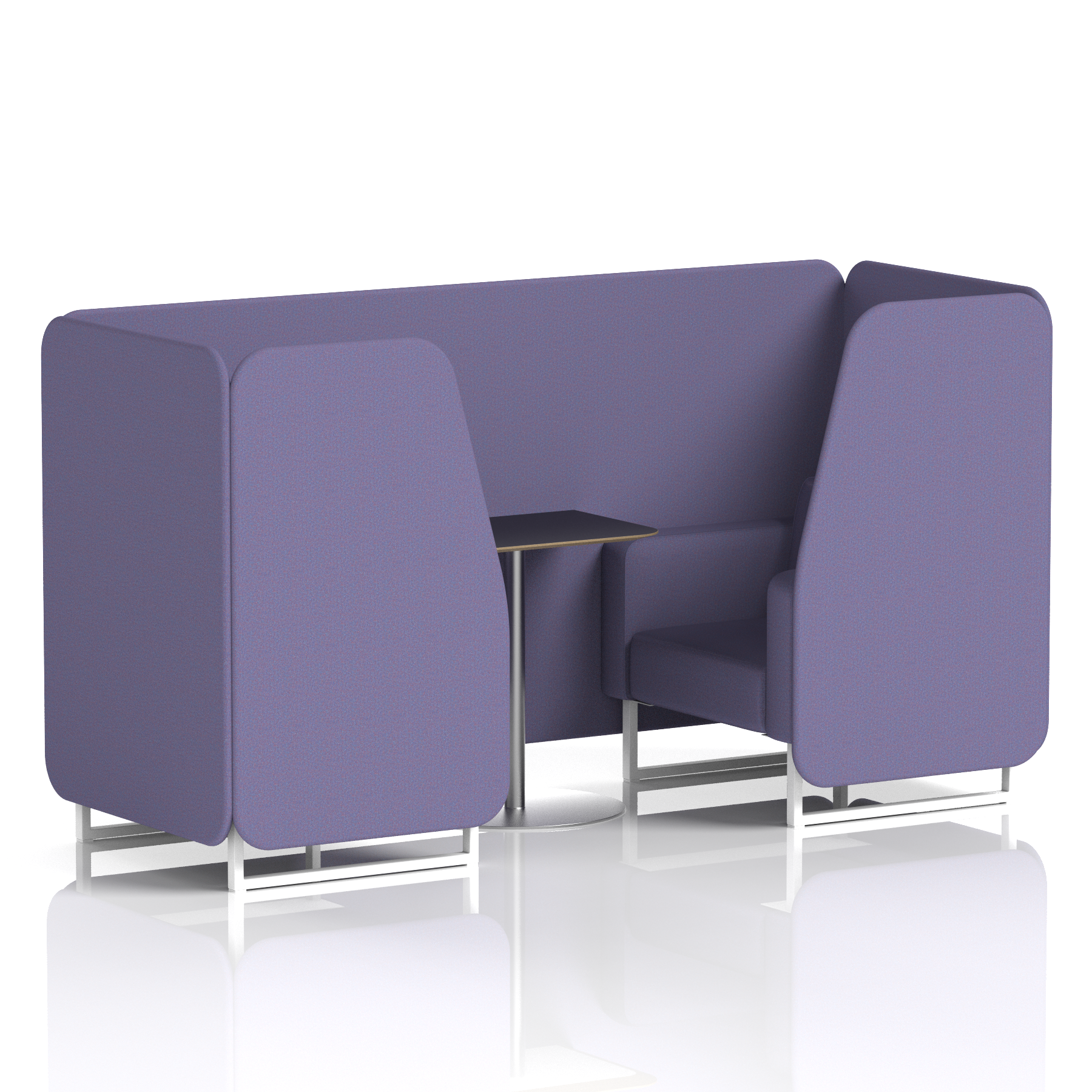 Brixworth Booth With Black Table In Single Tone