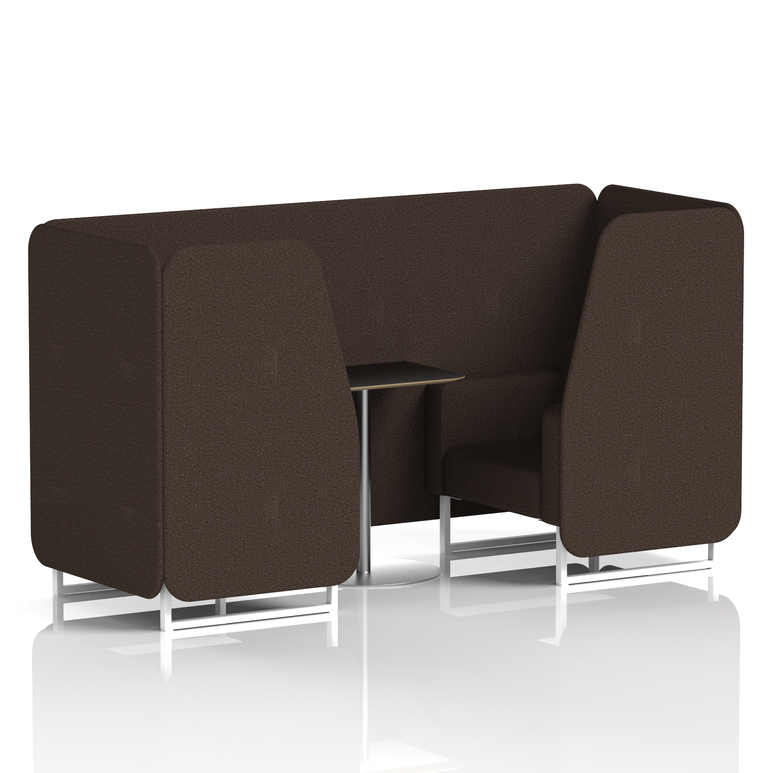 Brixworth Booth With Black Table In Single Tone