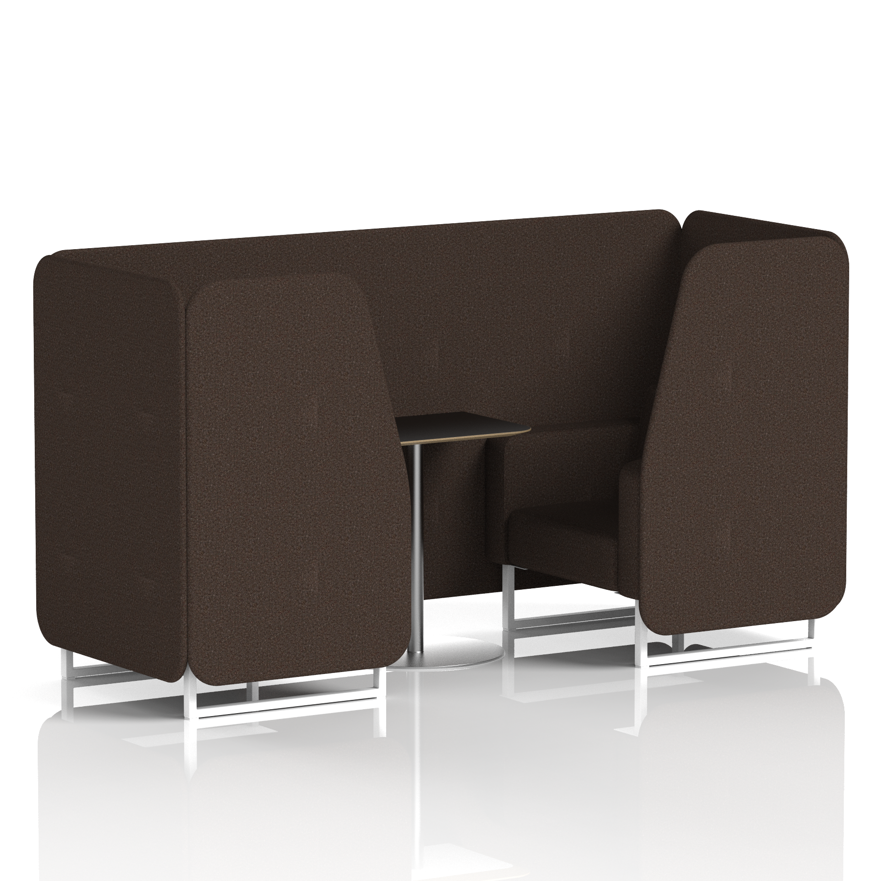 Brixworth Booth With Black Table In Single Tone