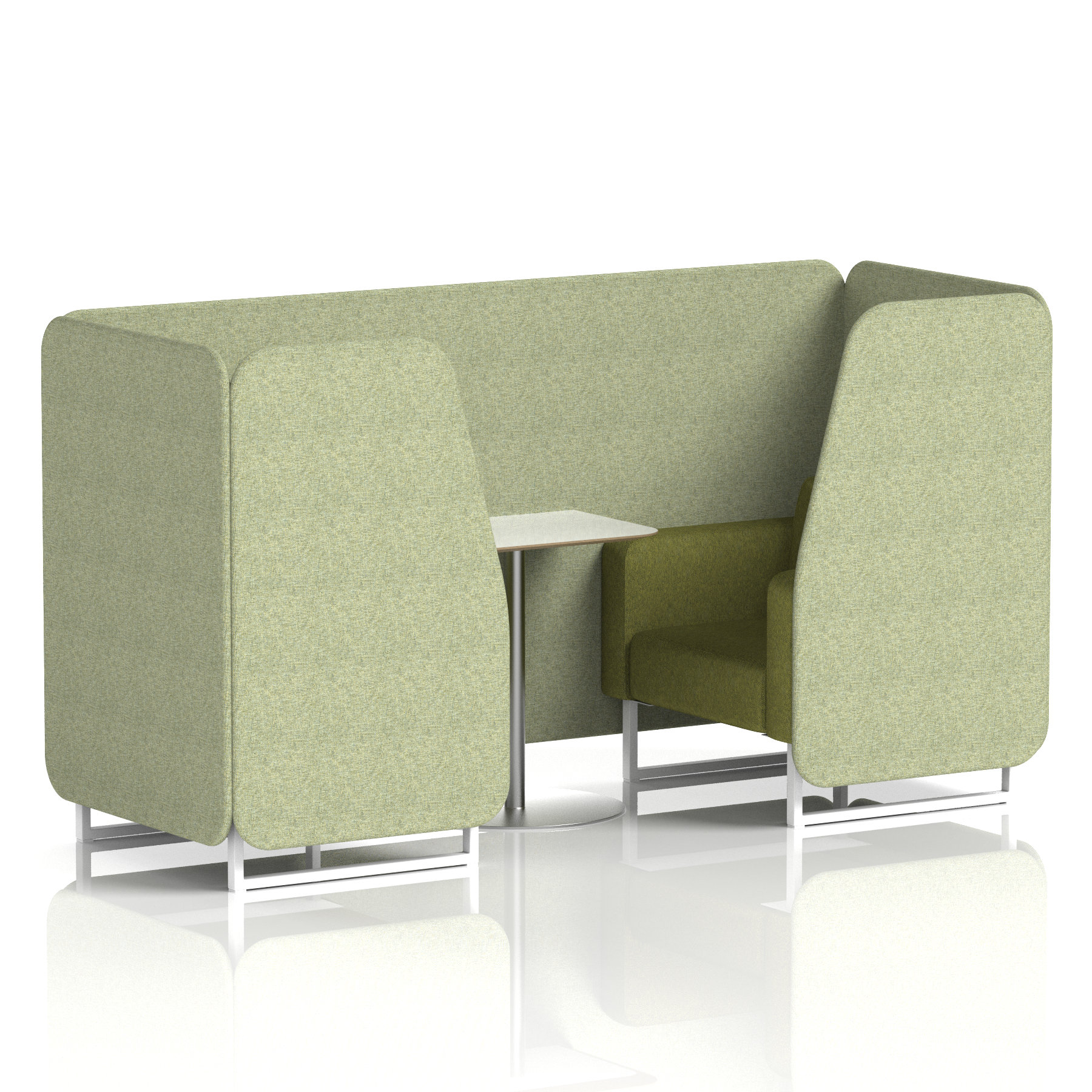 Brixworth Booth With White Table In Two Tone