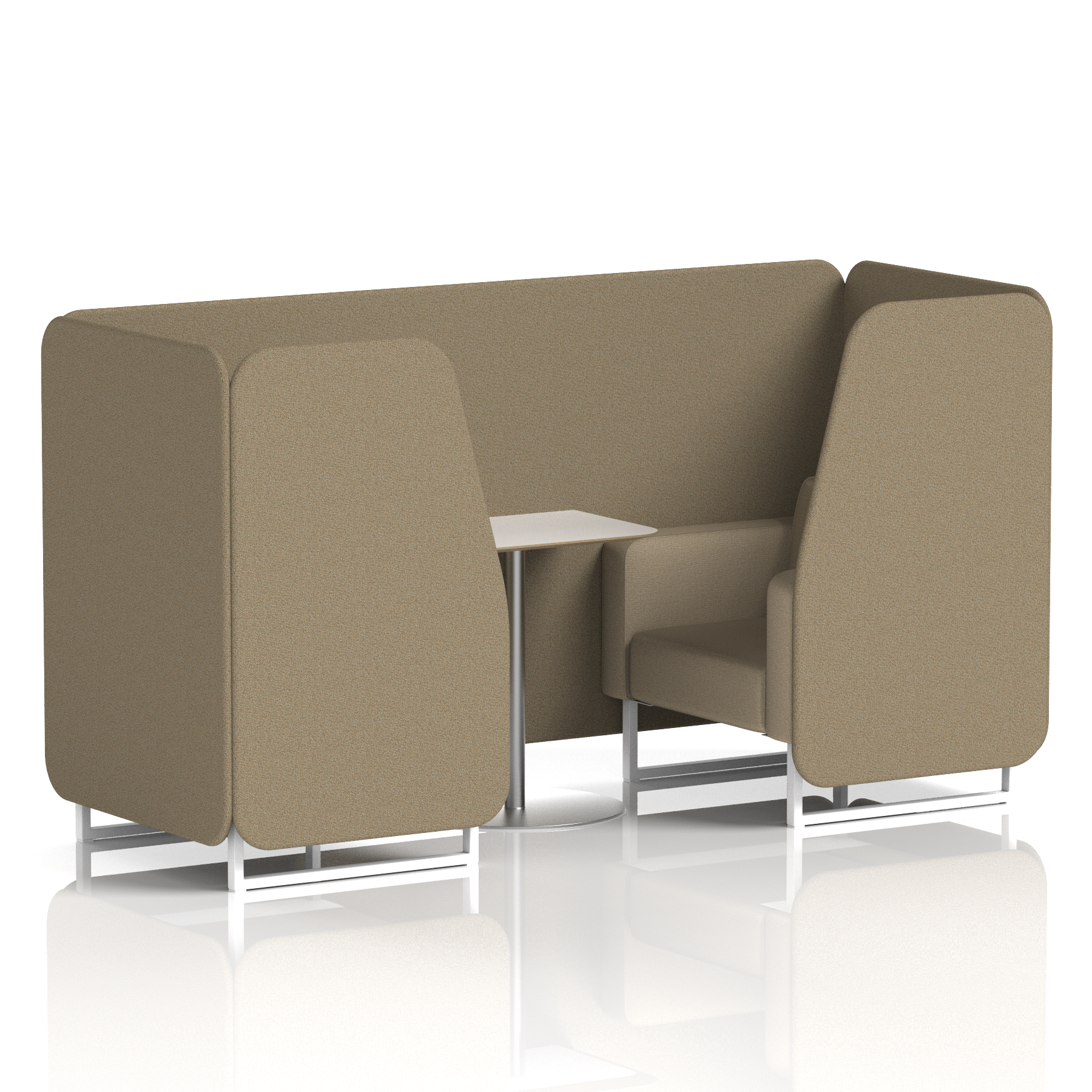 Brixworth Booth With White Table In Two Tone