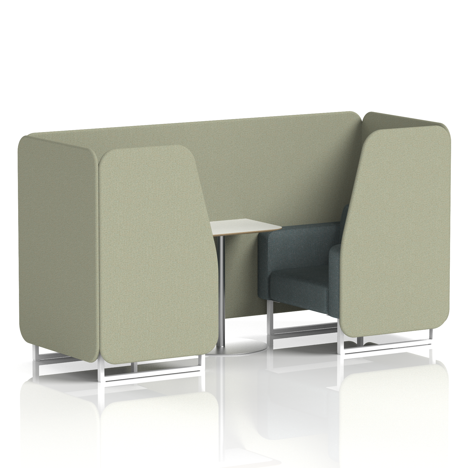 Brixworth Booth With White Table In Two Tone