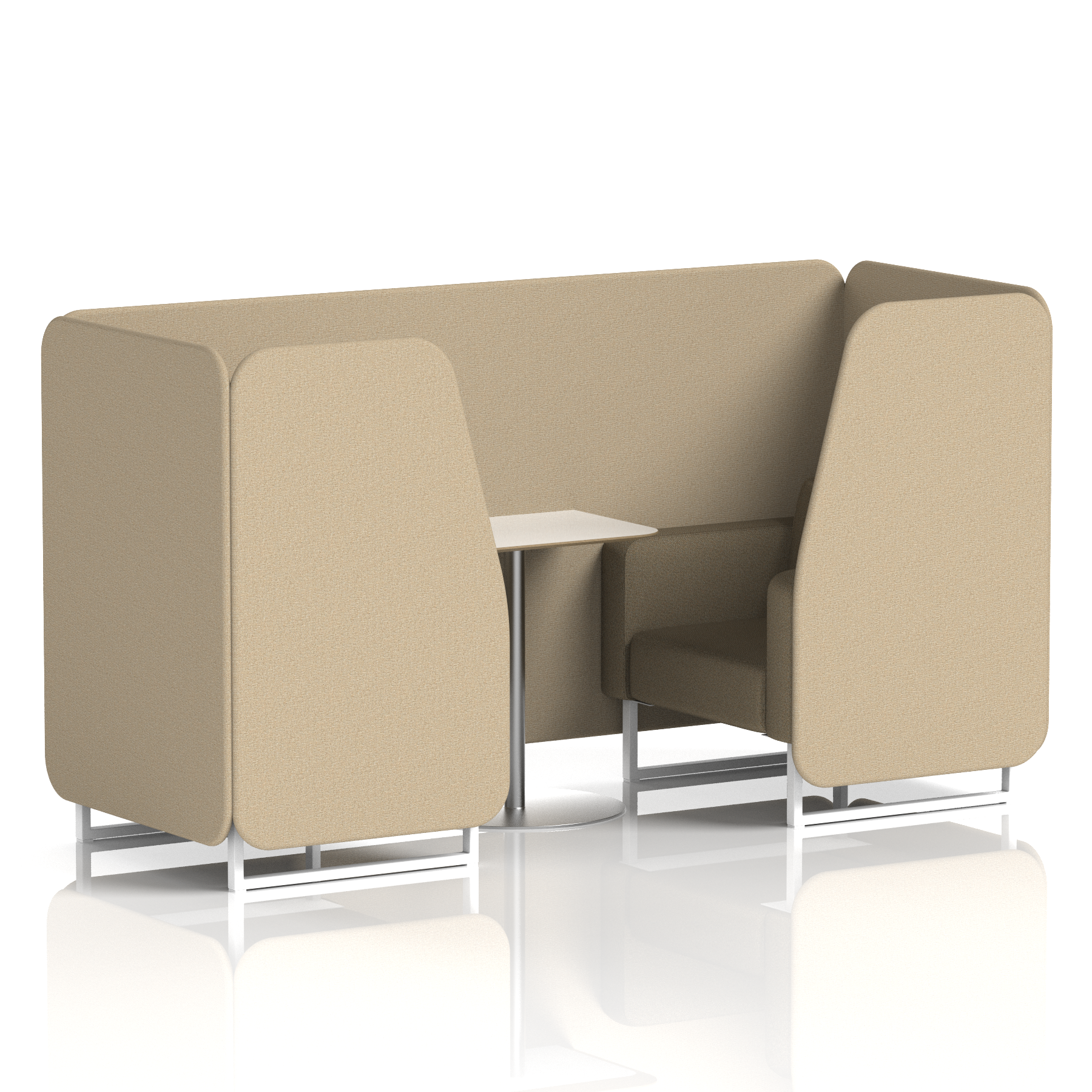 Brixworth Booth With White Table In Two Tone