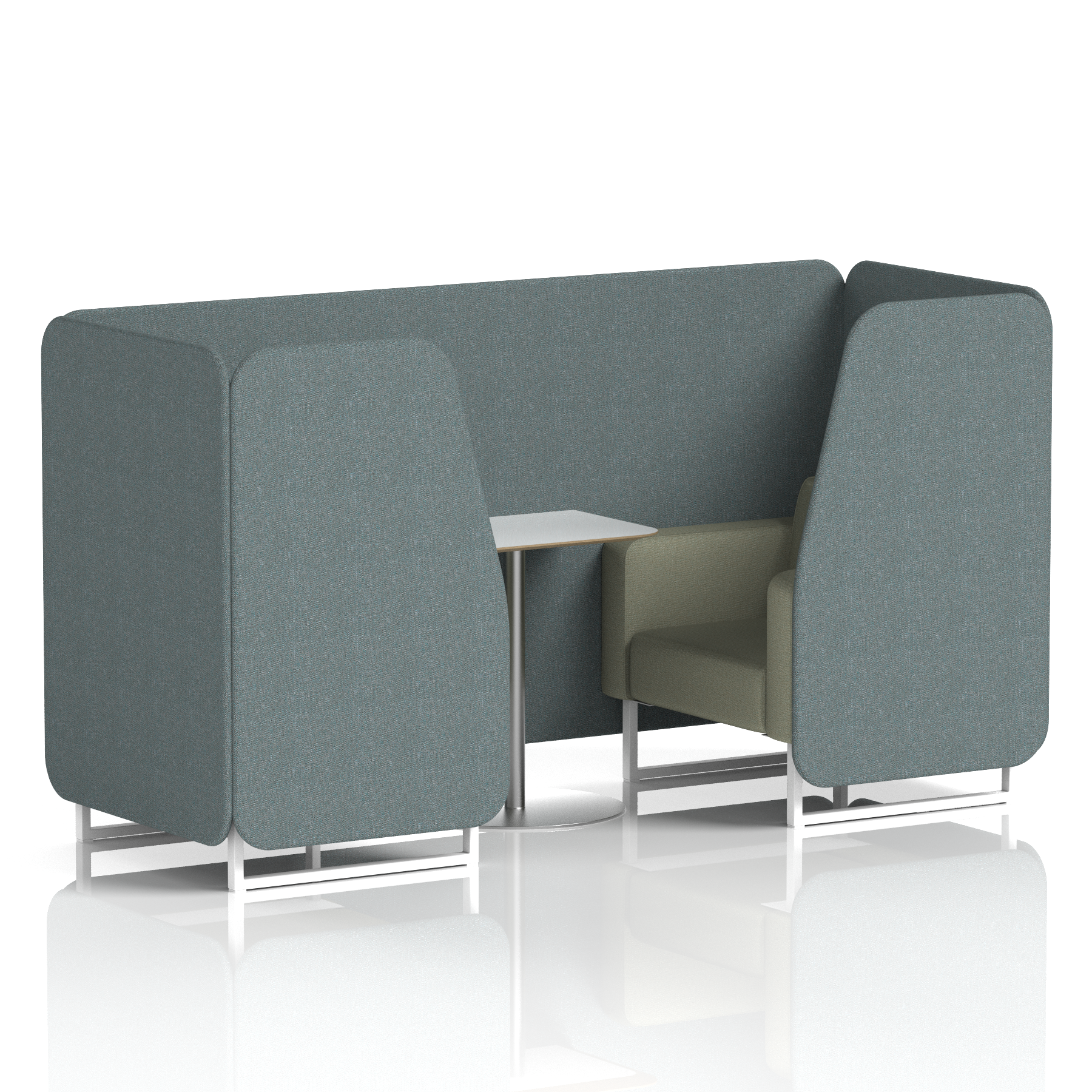 Brixworth Booth With White Table In Two Tone
