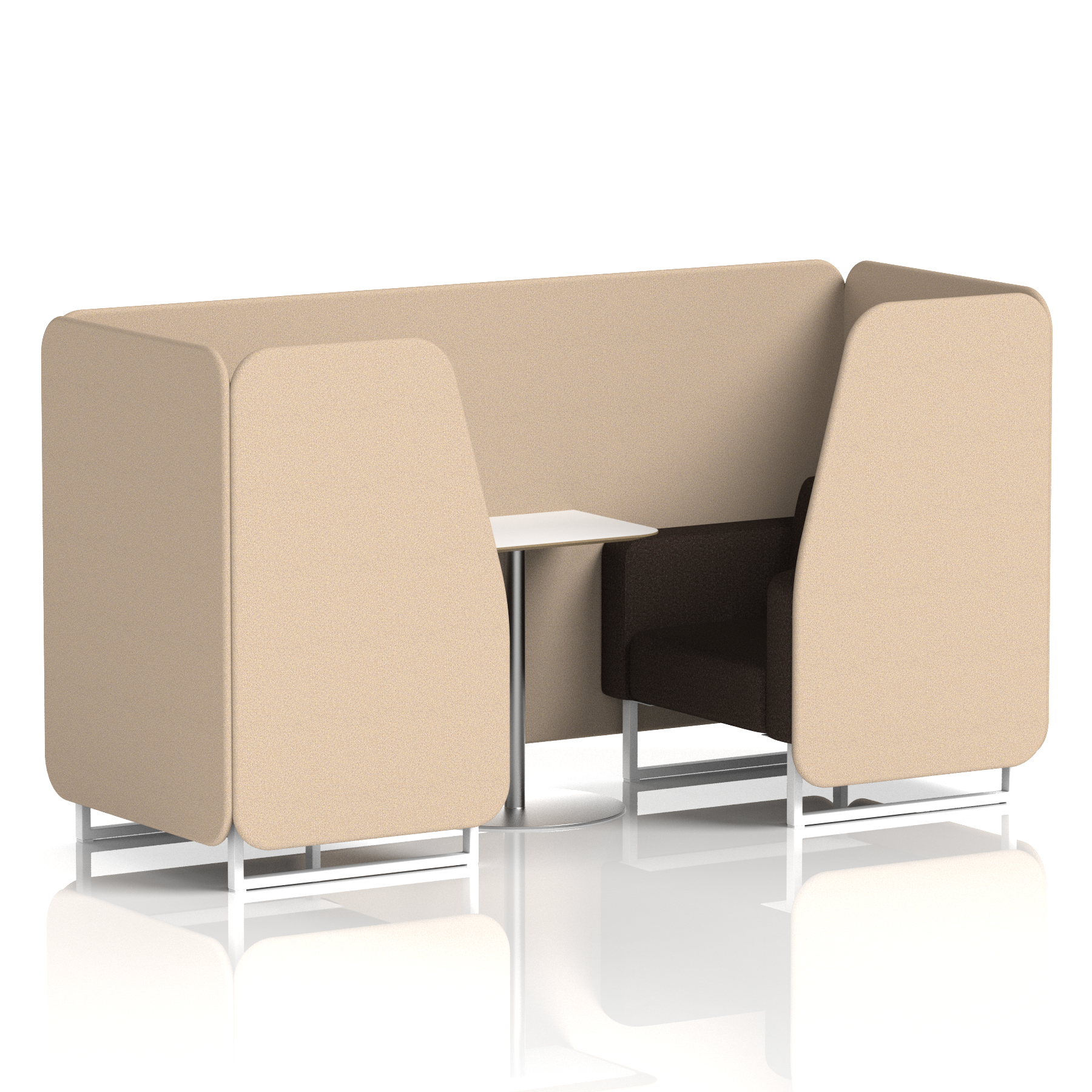Brixworth Booth With White Table In Two Tone