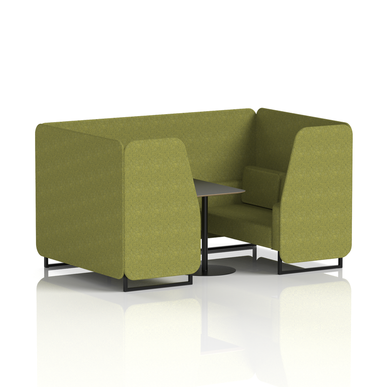 Brixworth Booth With Black Table In Single Tone