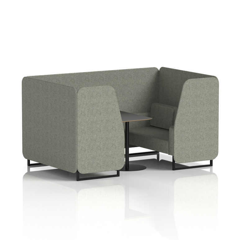 Brixworth Booth With Black Table In Single Tone