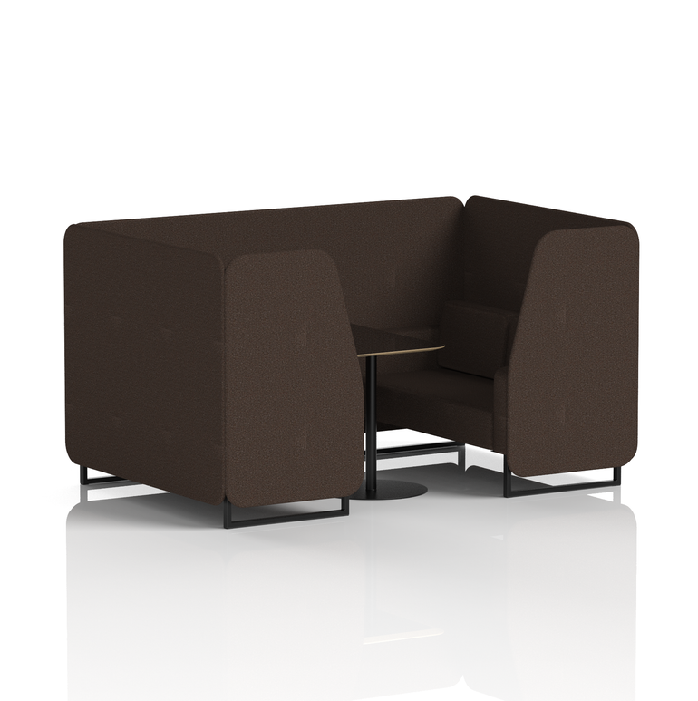 Brixworth Booth With Black Table In Single Tone
