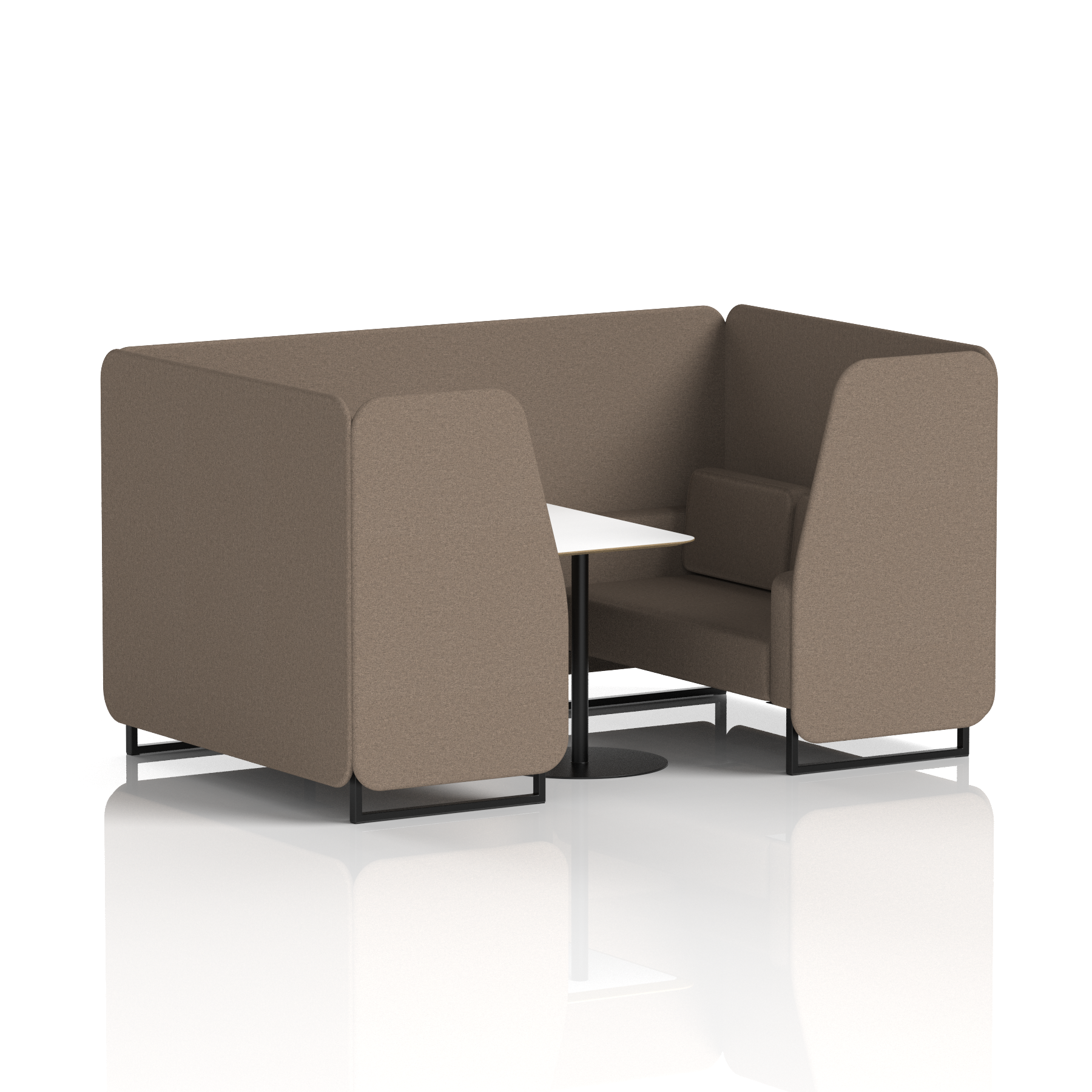 Brixworth Booth With White Table In Single Tone