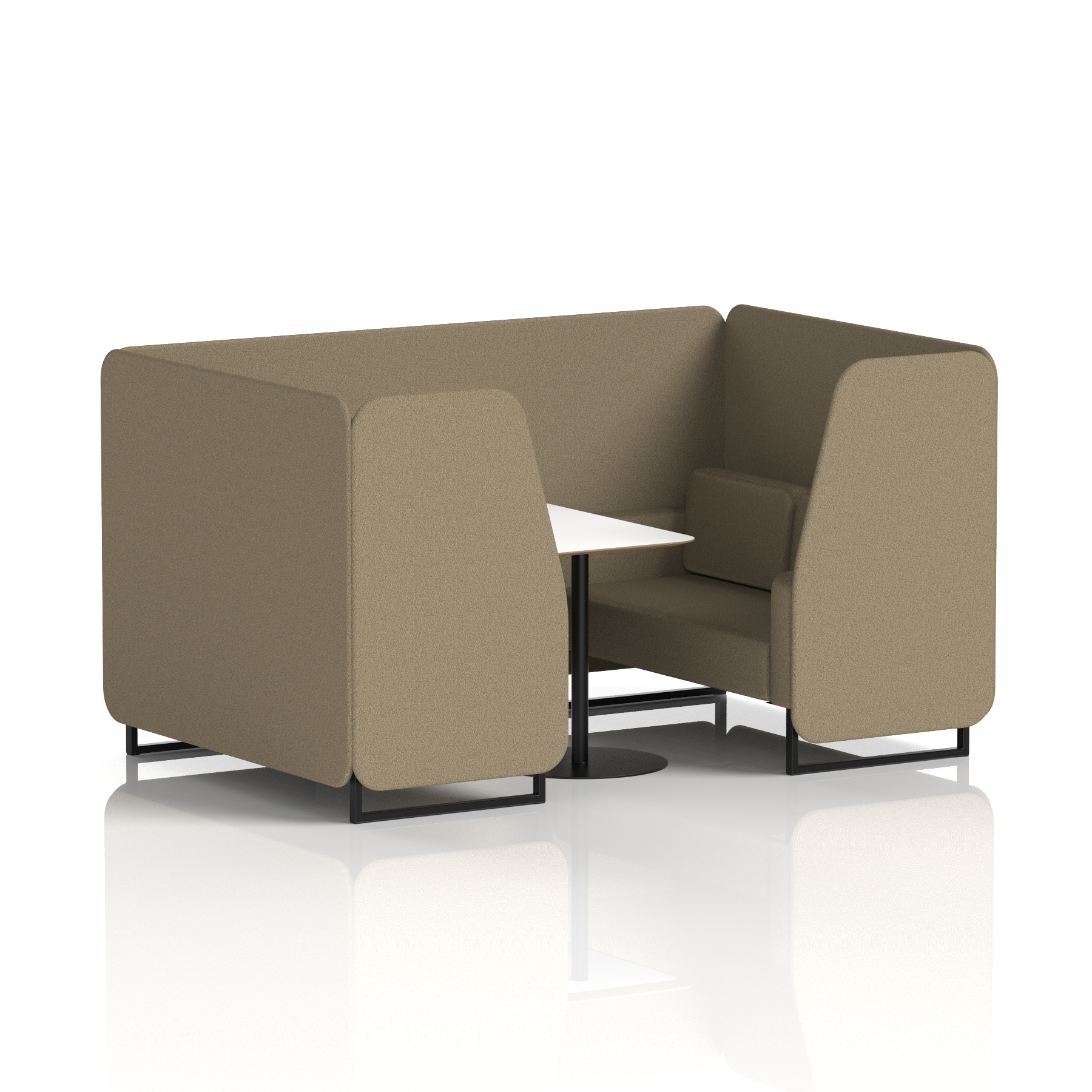 Brixworth Booth With White Table In Single Tone