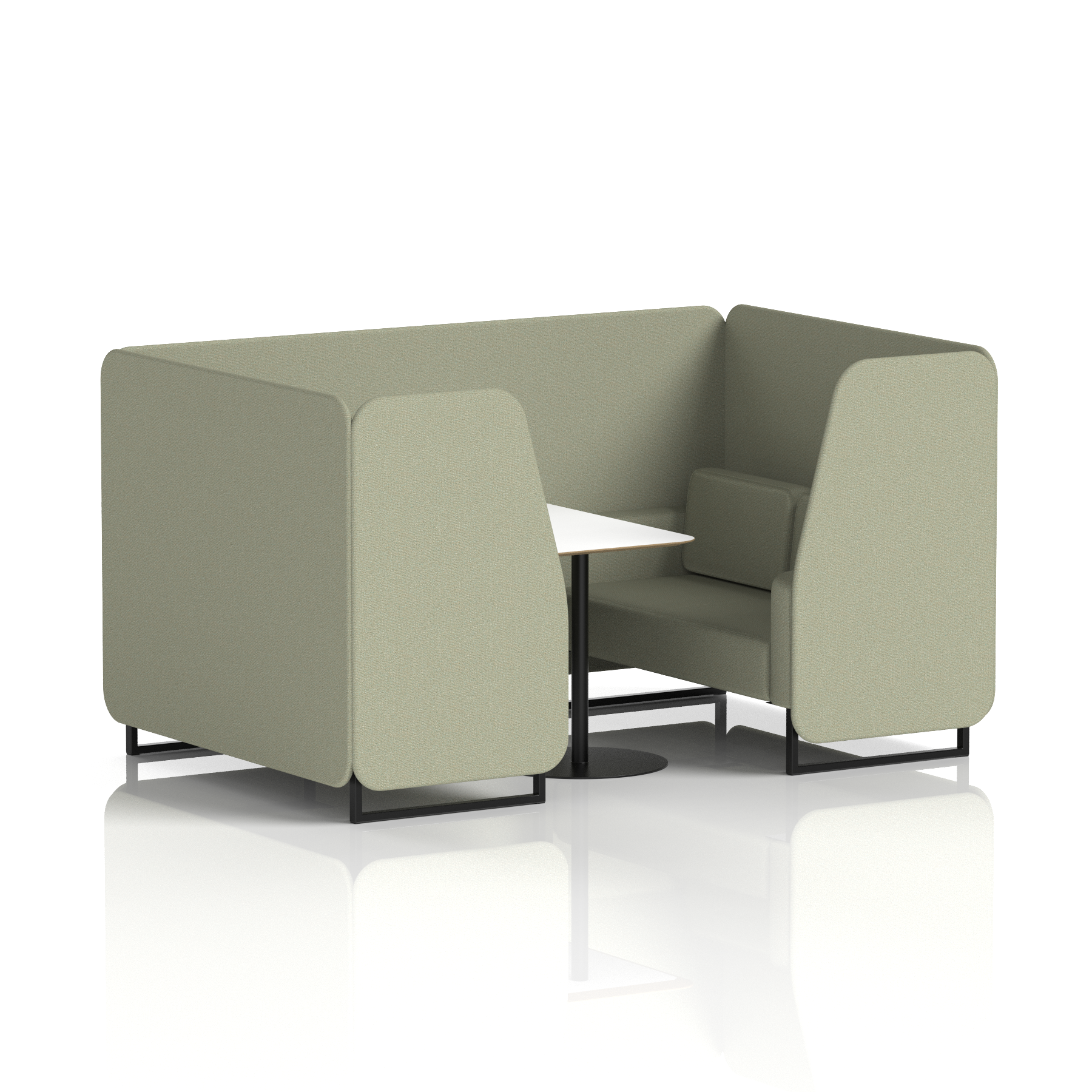 Brixworth Booth With White Table In Single Tone