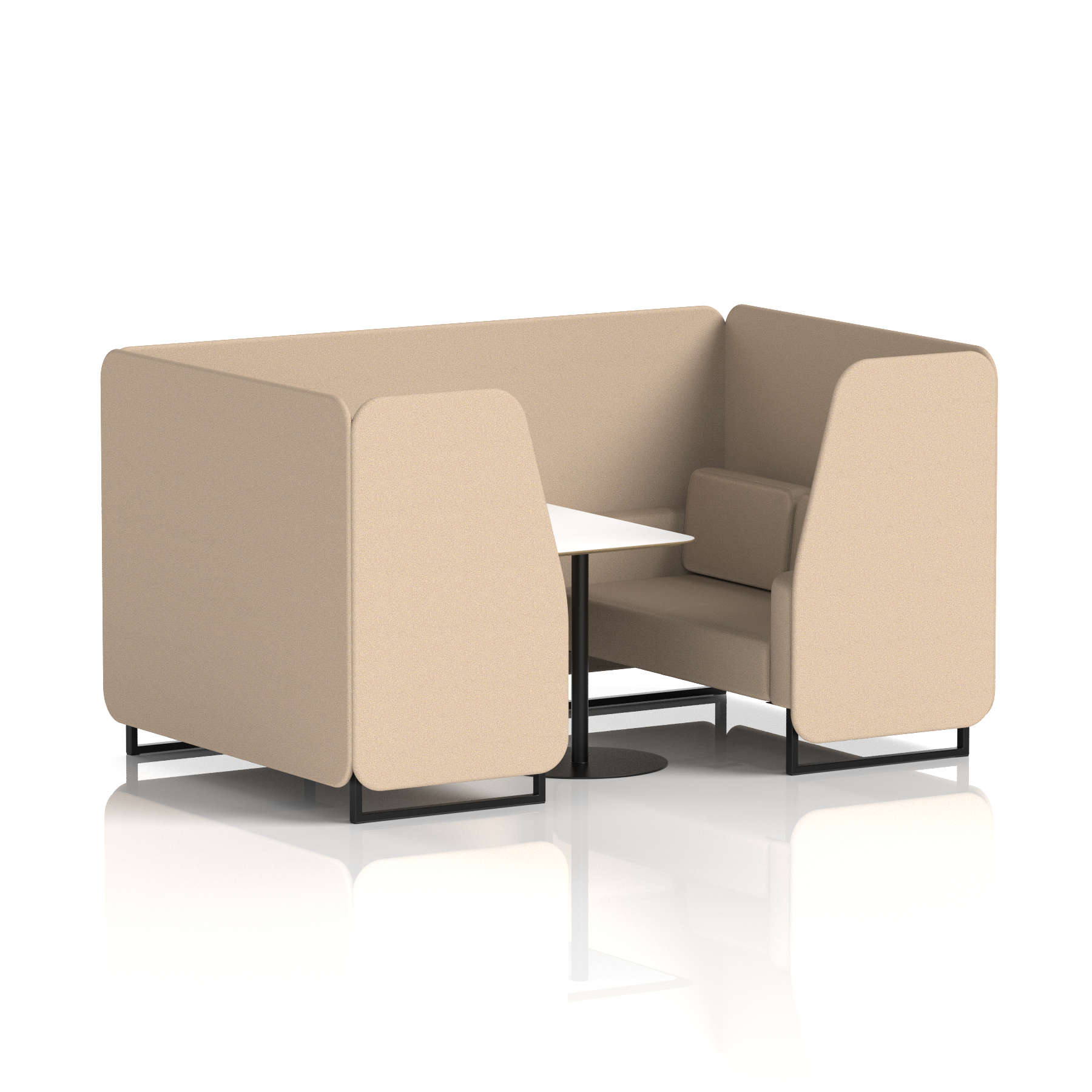 Brixworth Booth With White Table In Single Tone