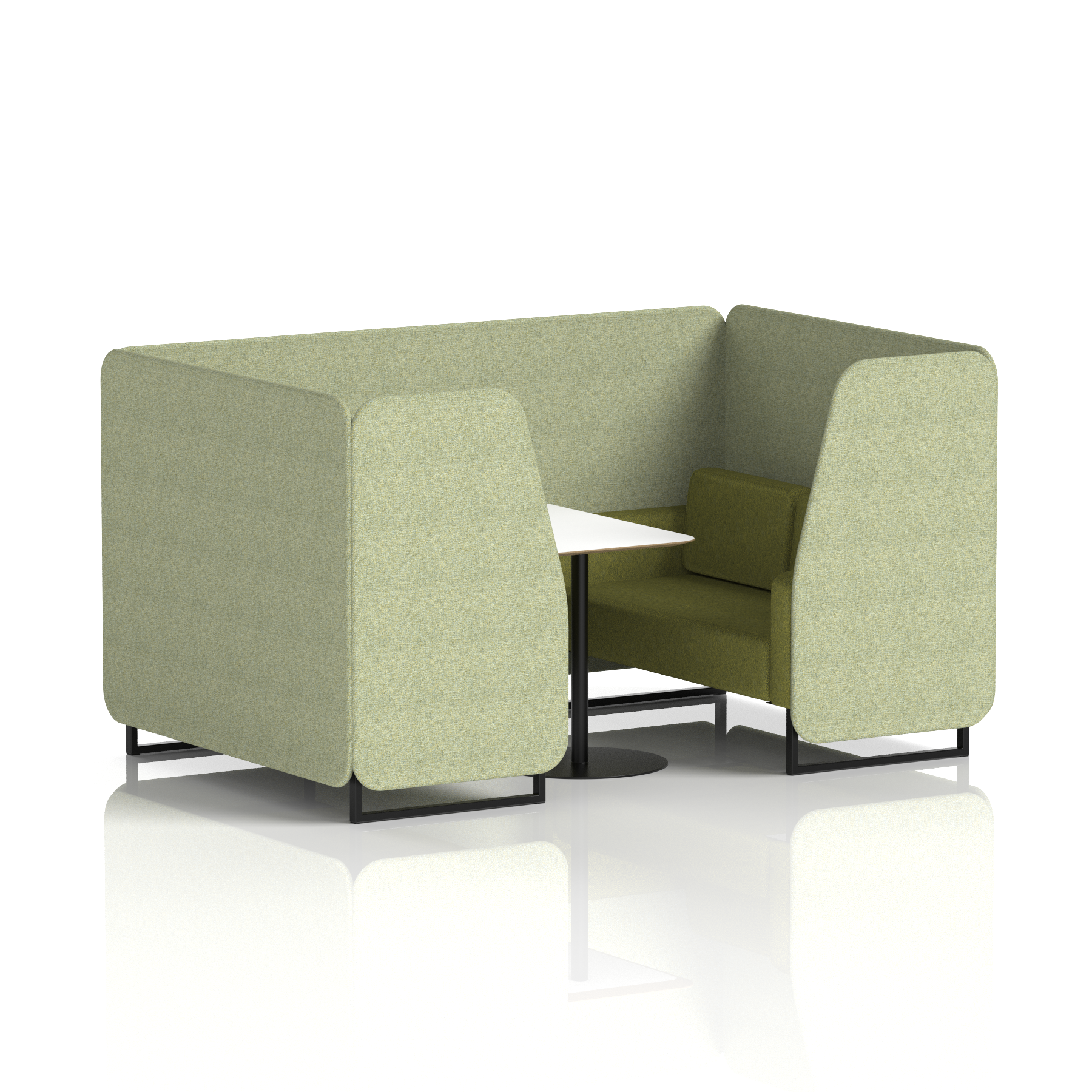 Brixworth Booth With White Table In Two Tone