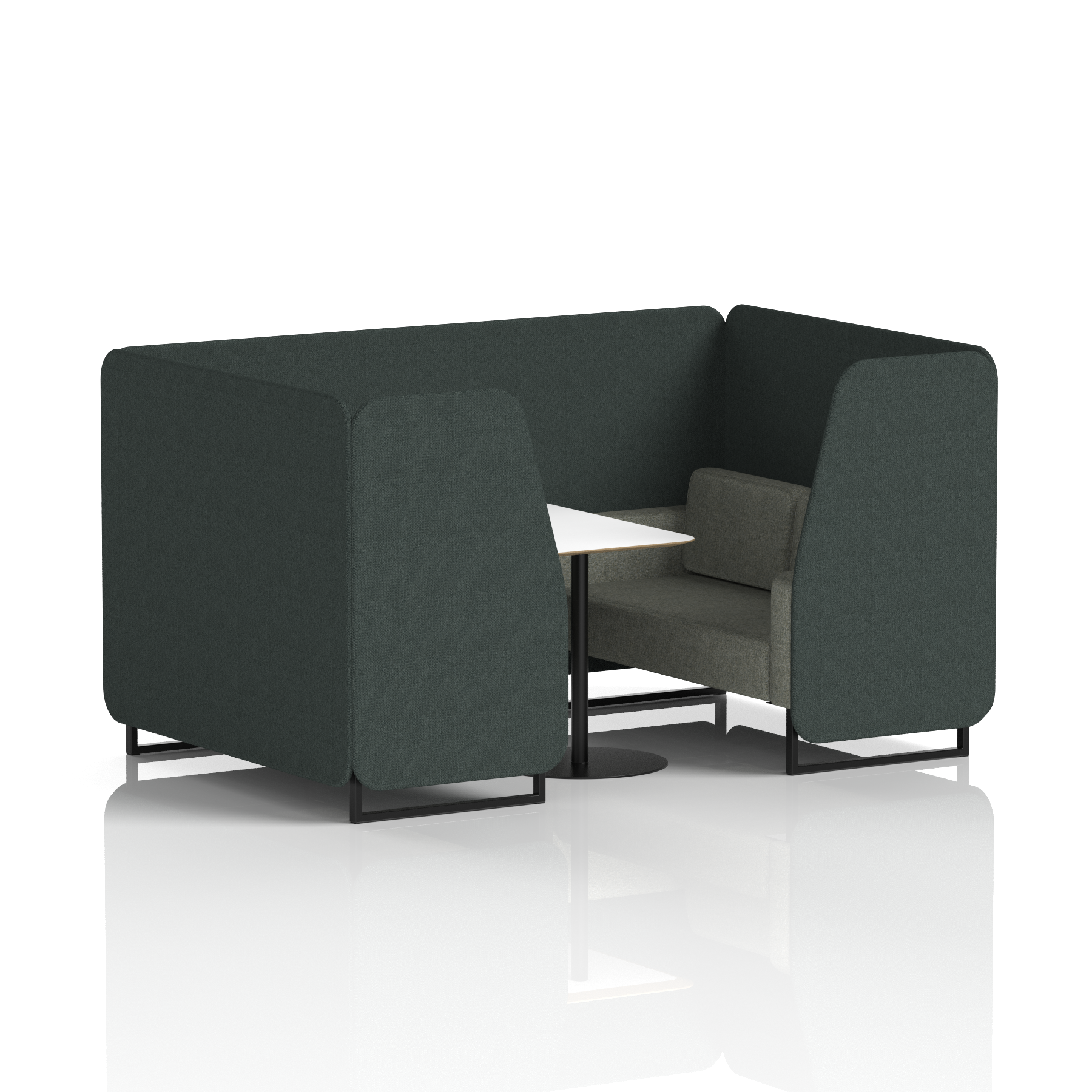 Brixworth Booth With White Table In Two Tone