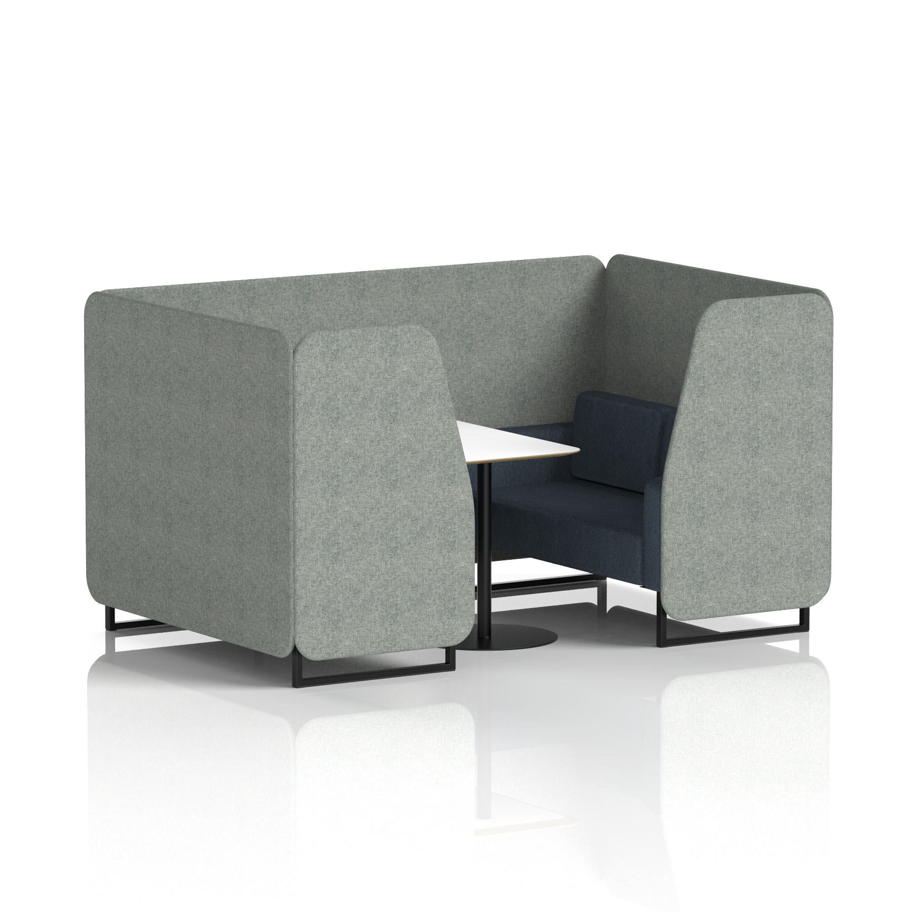 Brixworth Booth With White Table In Two Tone