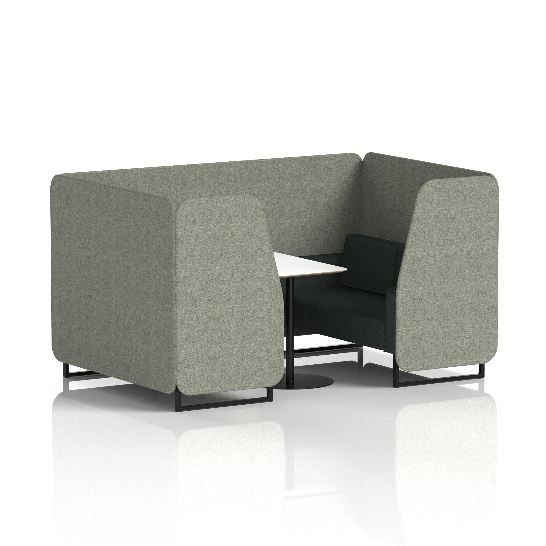 Brixworth Booth With White Table In Two Tone