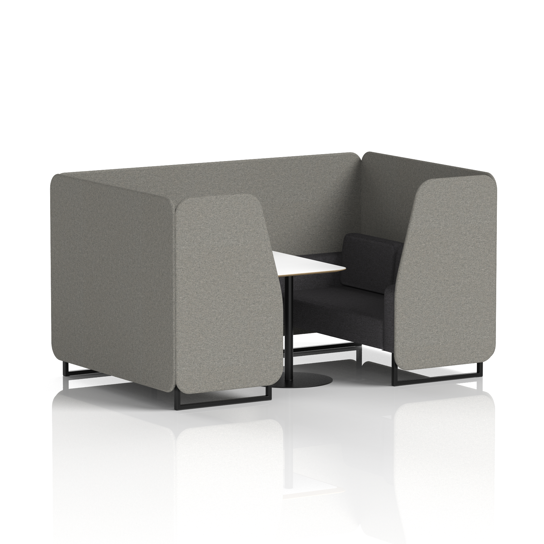 Brixworth Booth With White Table In Two Tone
