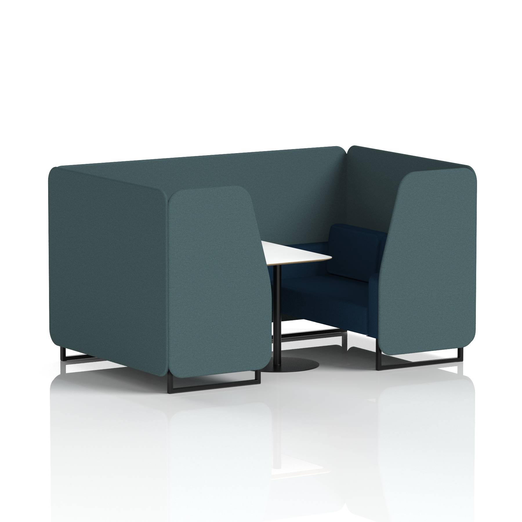 Brixworth Booth With White Table In Two Tone