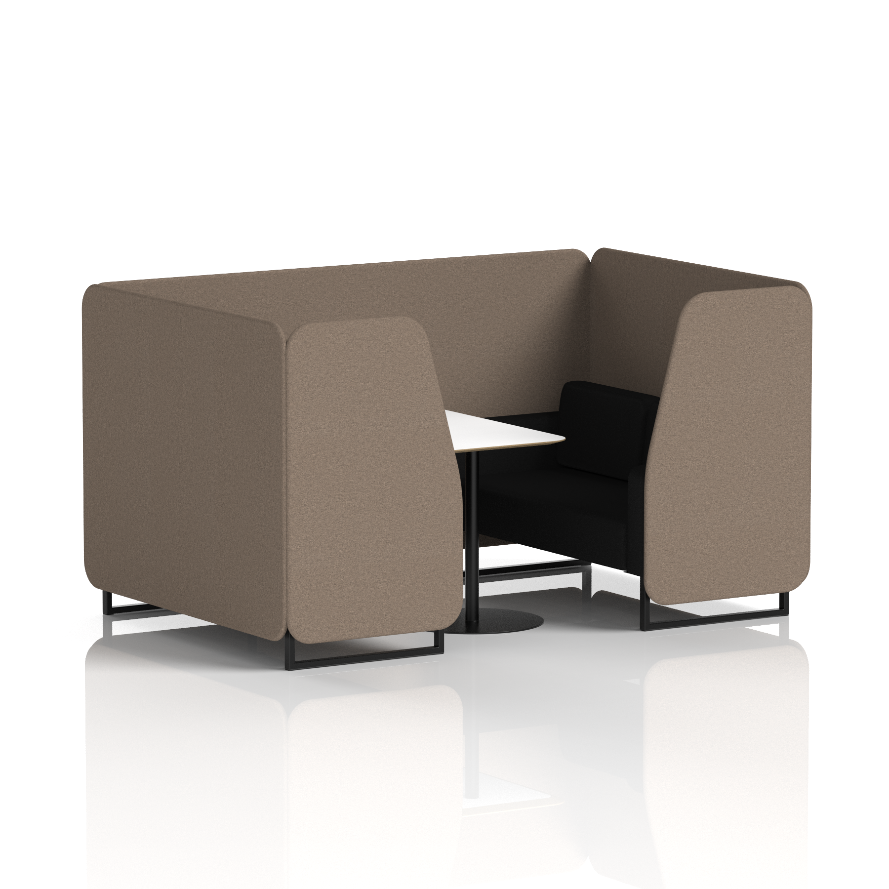 Brixworth Booth With White Table In Two Tone