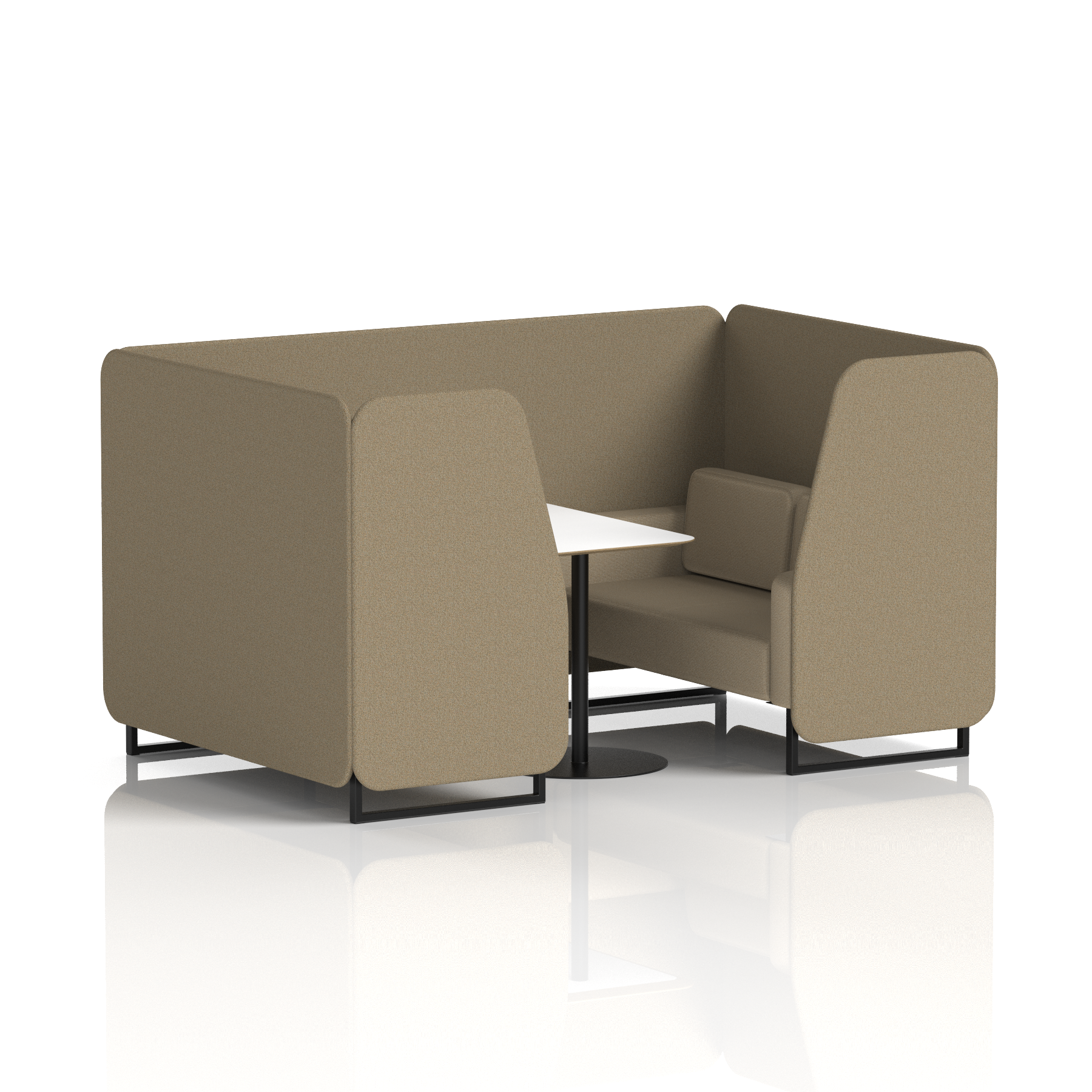 Brixworth Booth With White Table In Two Tone