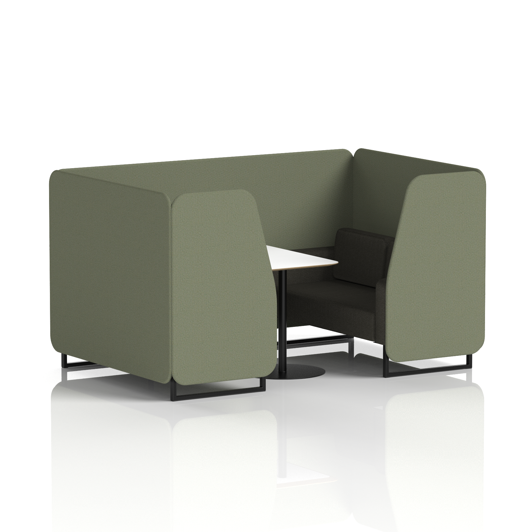 Brixworth Booth With White Table In Two Tone
