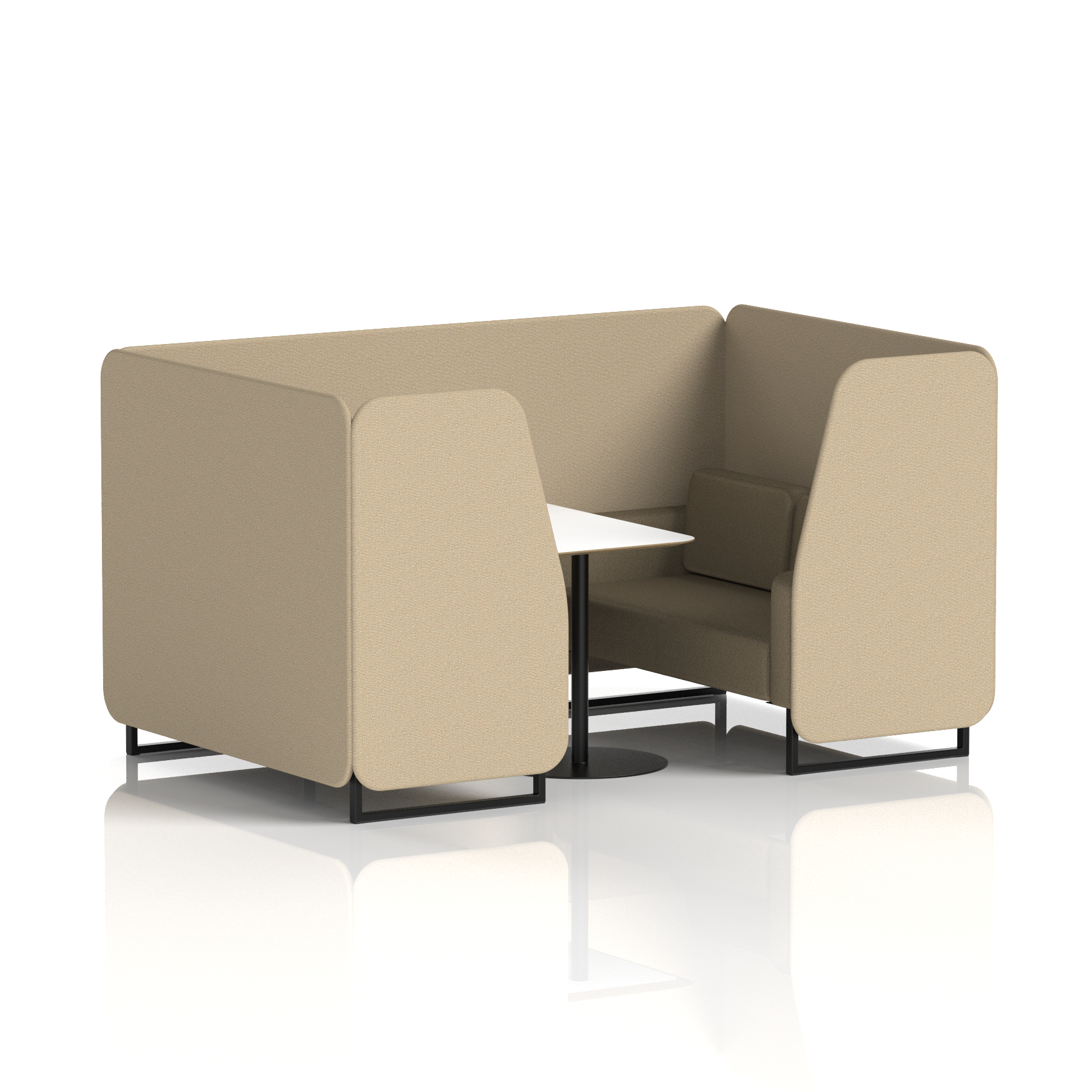Brixworth Booth With White Table In Two Tone